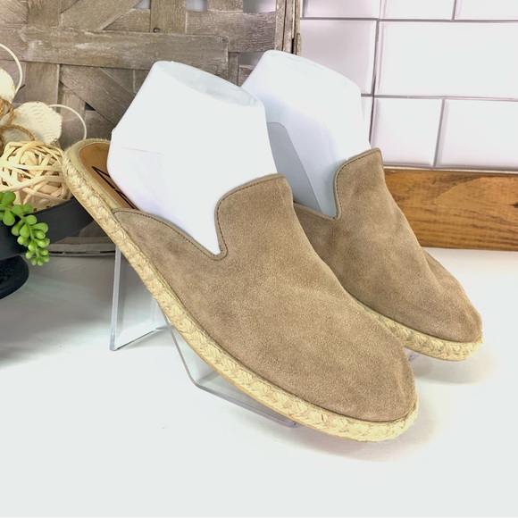 Miz Mooz Carson Suede Slip On Espadrille Mules - Picture 5 of 9